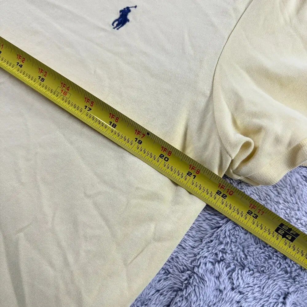 Polo Ralph Lauren Yellow Casual Short‎ Sleeve Shirt Sz L
